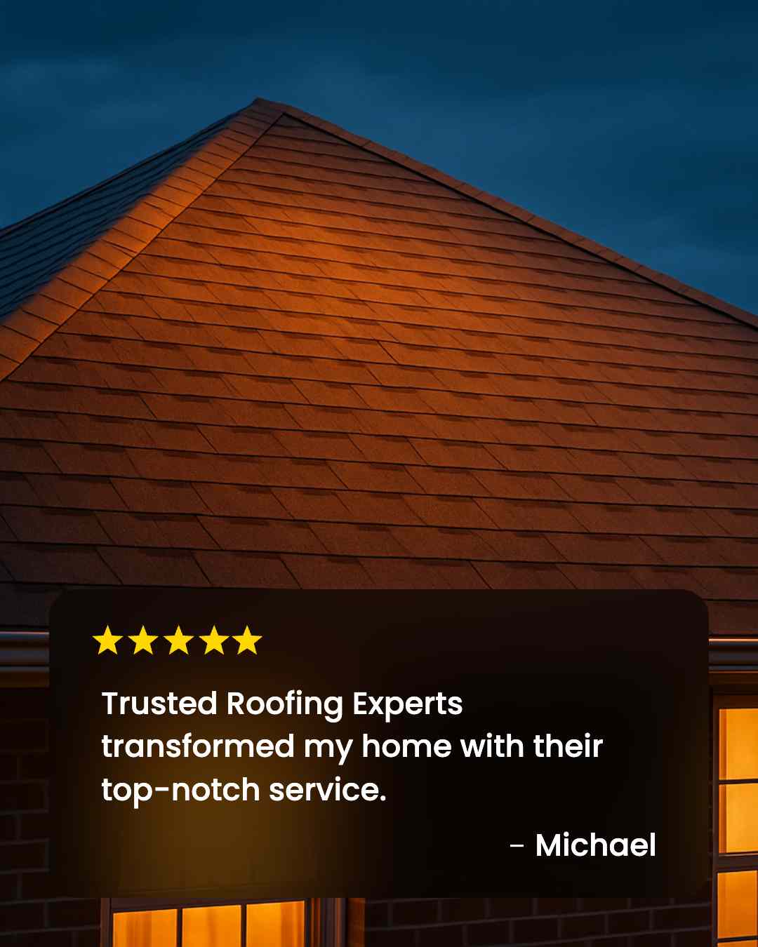 Customer Testimonial Roofing Ad
